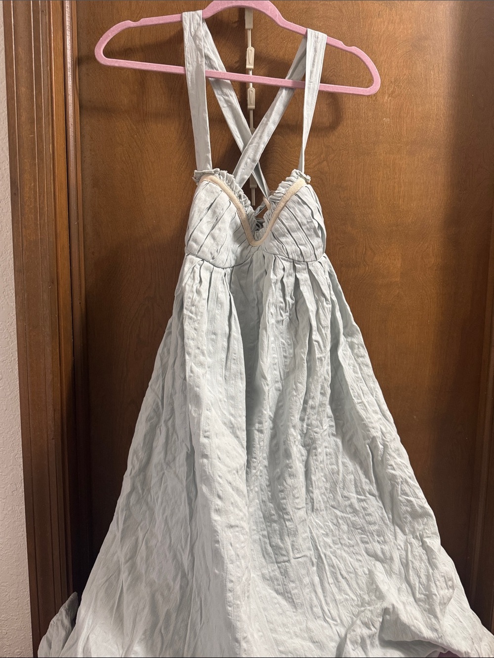 Free People Free-Est Poppy Cotton Seersucker Midi Dres - Picture 7 of 9